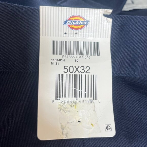 Dickies 874 Original Fit Flex Work Pants Mens 50 X 32 Blue New Durable - Picture 9 of 11